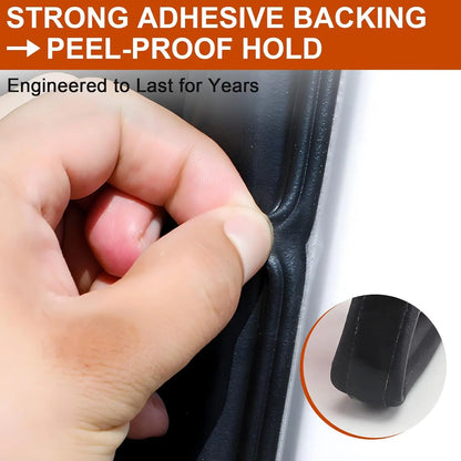32.8 Ft Car Door Seal Strip Universal Self Adhesive Automotive Weather Stripping