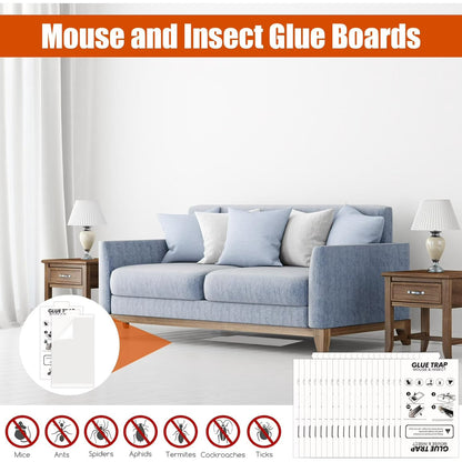 5 Pcs Mouse Traps Glue Boards Safe and Easy to Use Bug and Pest Control