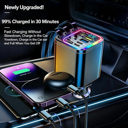 102W Star Lights Fast Charging Car Charger | Car Charger USB C