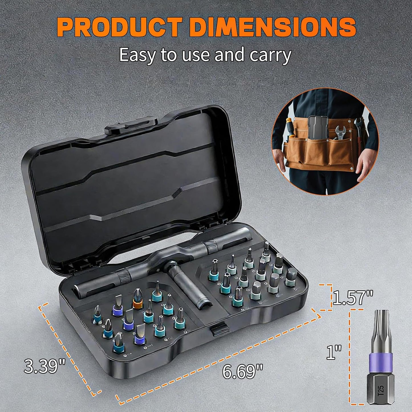 2026 New 24 in 1 Magnetic Ratchet Screwdriver Set