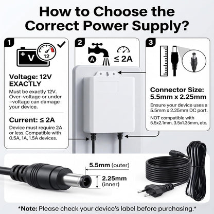 12V 2A Mini UPS Uninterruptible Power Supply DC Battery Backup