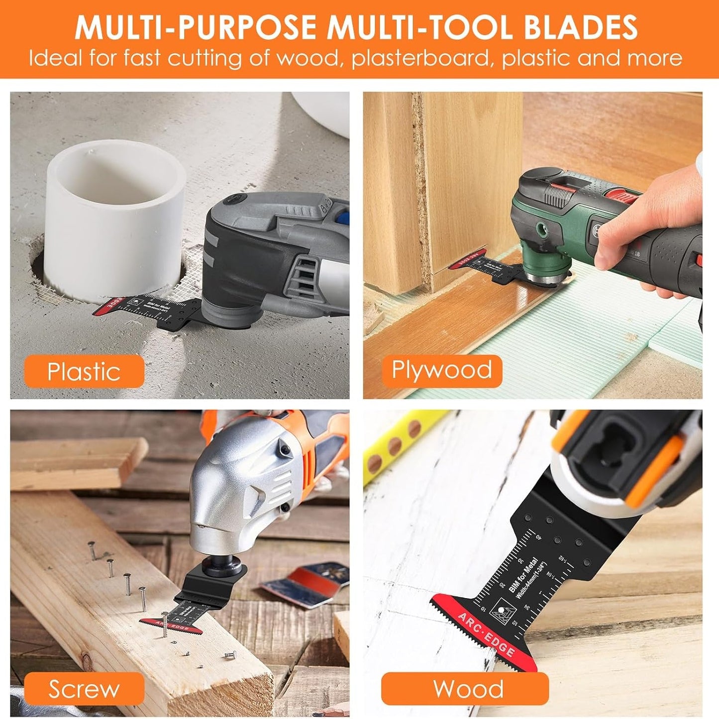 10Pcs Bi-Metal Oscillating Saw Blades