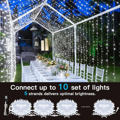 33ft 100 LED Multicolor Fairy Lights with Remote