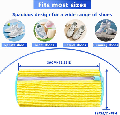 2Pcs Reusable Shoe Washing Machine Bag for Washer and Dryer