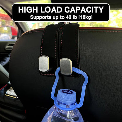 4PCS Car Seat Headrest Hook - Improved Car Seat Back Double Hooks