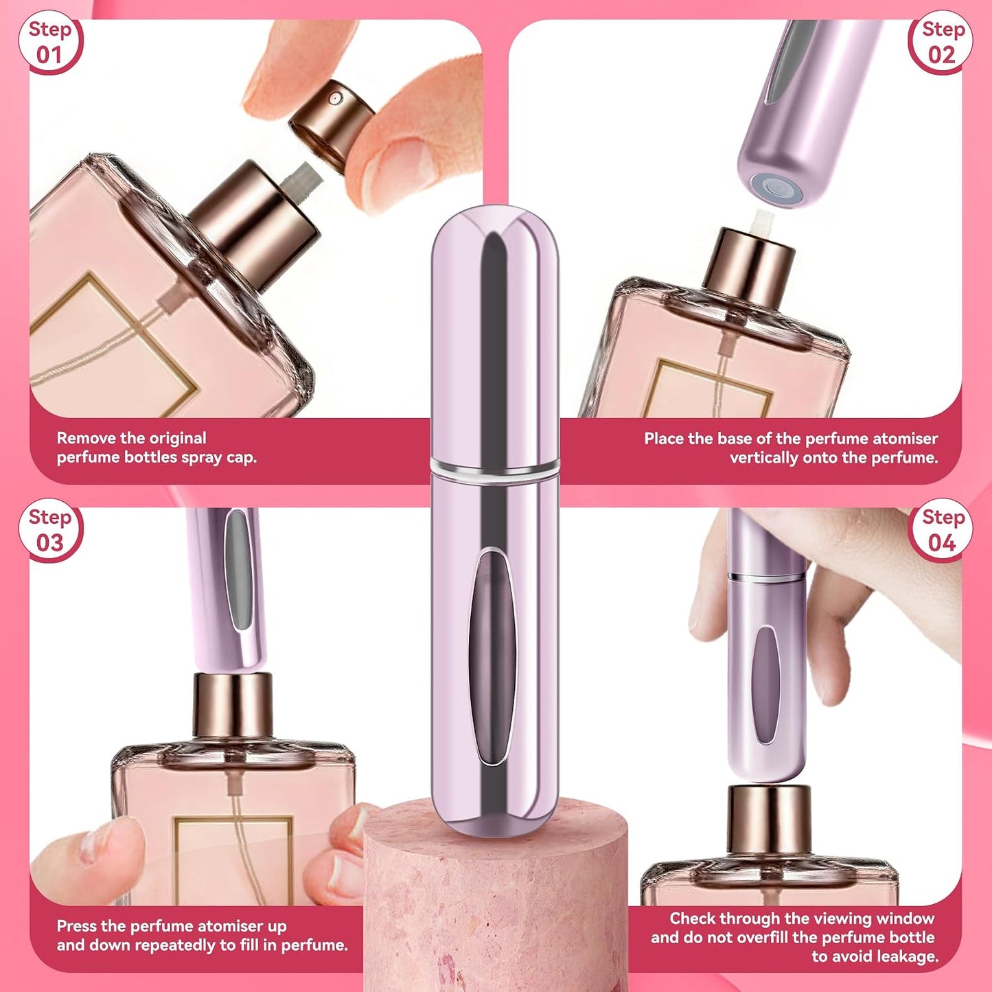 Refillable Perfume Portable Atomizer Bottle Refillable Perfume Spray