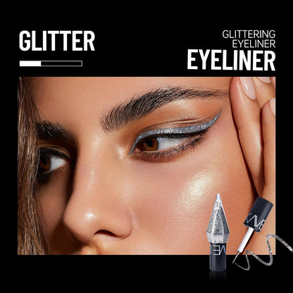 Glitter Liquid Eyeliner Colorful Set - 5 Colors Metallic Shimmer