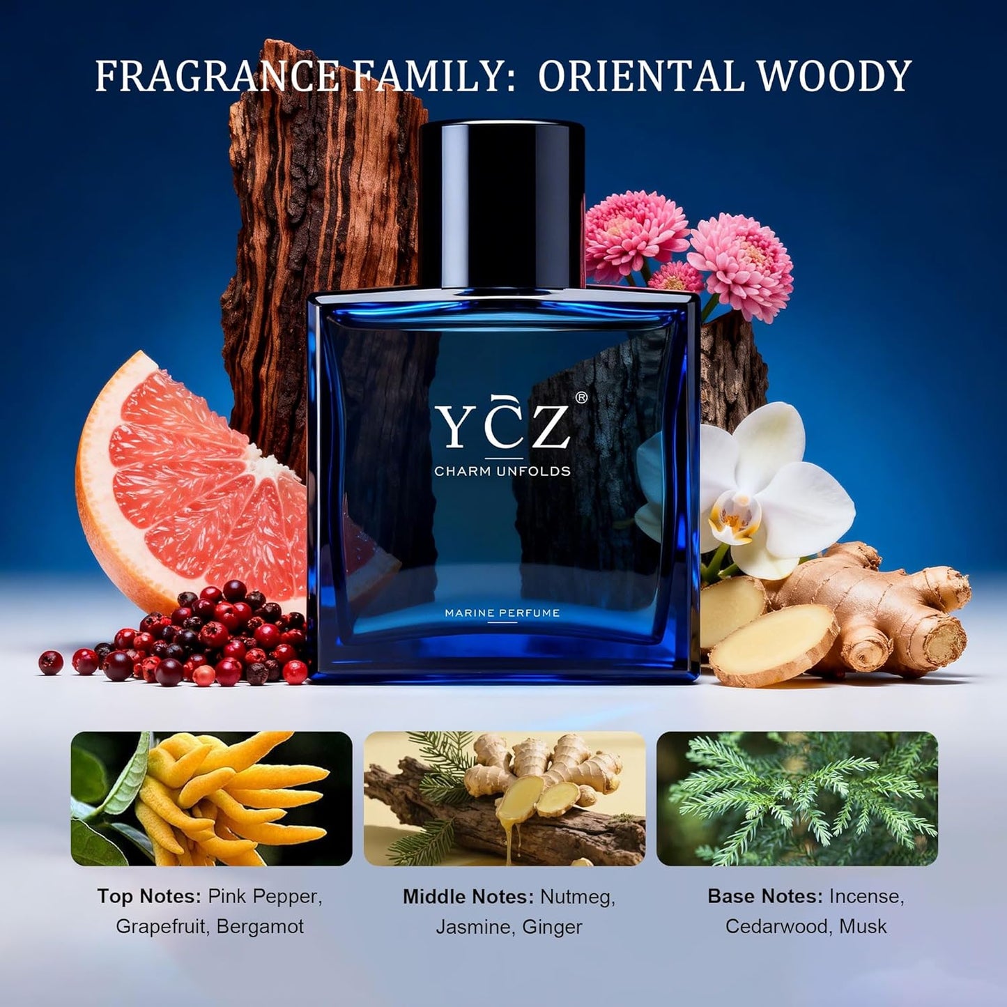 Charm Unfolds Marine Long Lasting Perfume for Men