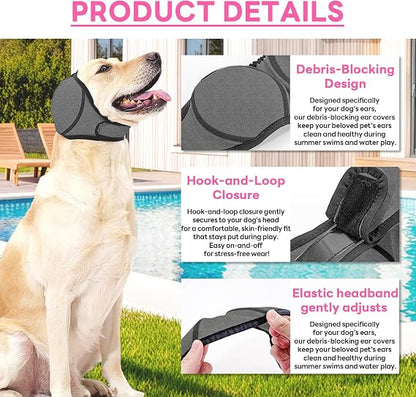 Dog Ear Muffs Noise Protection, Calming,Stress-Reducing, Comfortable  for Firework, Grooming, Thunderstorms, Swimming, Bathing,