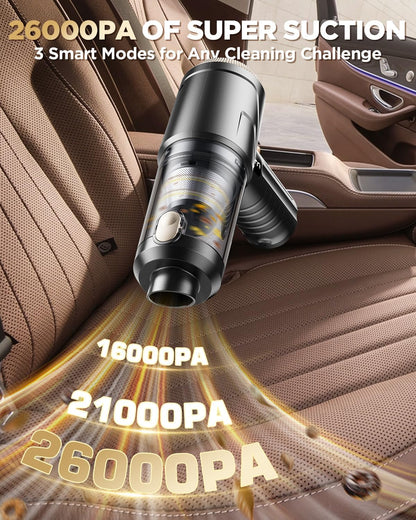 Cordless Brushless Motor Handheld Vacuum Cleaner for Car, Office Desk, Home