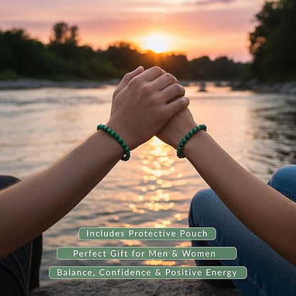 African Turquoise Beaded Yoga Chakra Bracelets