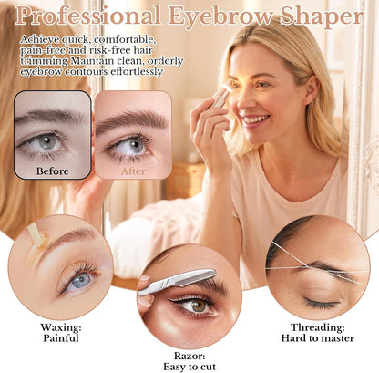 Facial Hair Remover and Eyebrow Trimmer - 2 in 1 Facial Hair Removal Epilators