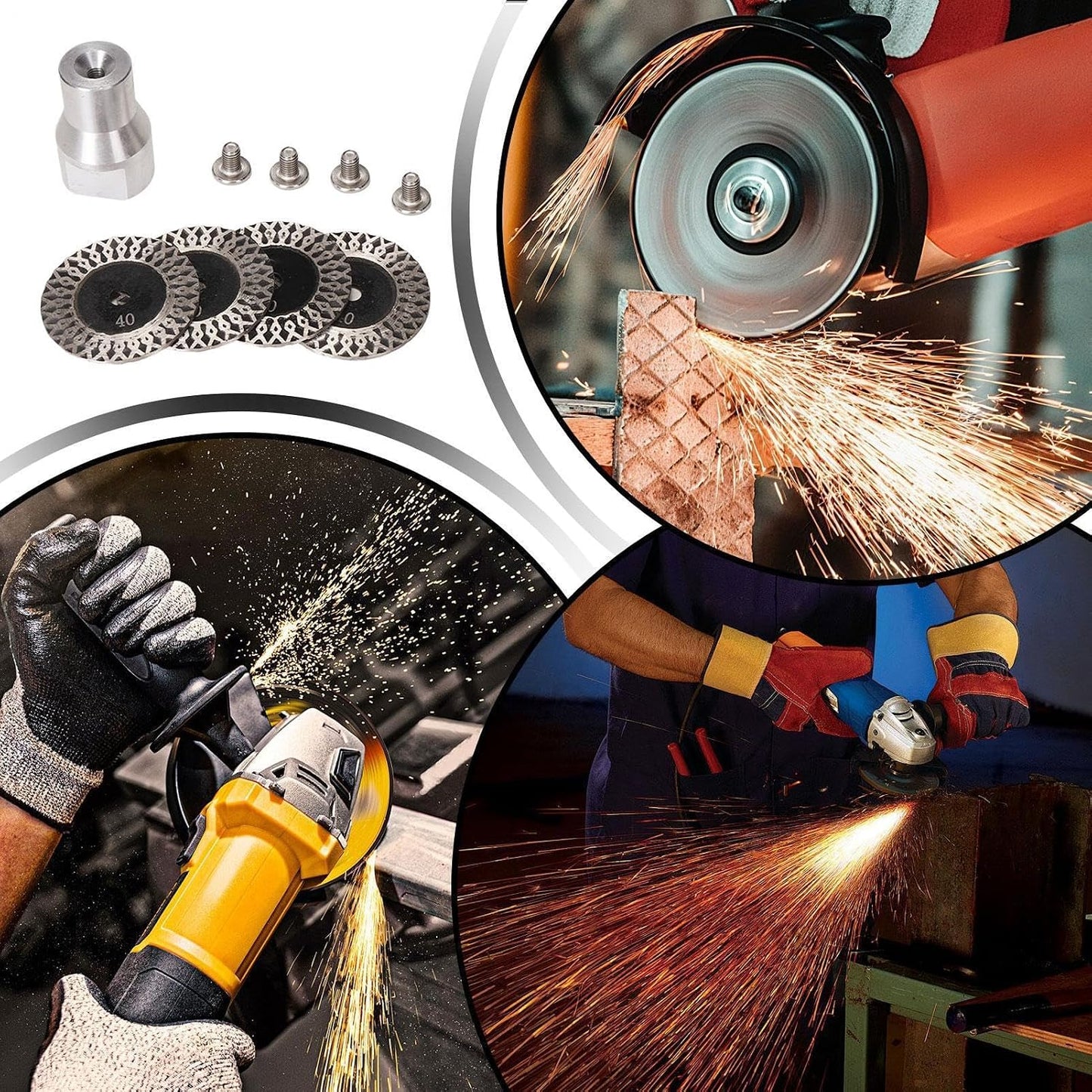 Diamond Engraving Blade & Saw Kit with Removable Flange