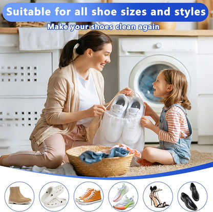 2Pcs Reusable Shoe Washing Machine Bag for Washer and Dryer