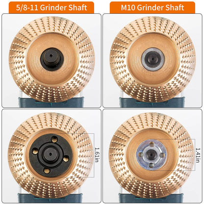 3pcs Wood Carving Disc Set Aperture Woodworking Grinding Disc Polishing Wheels