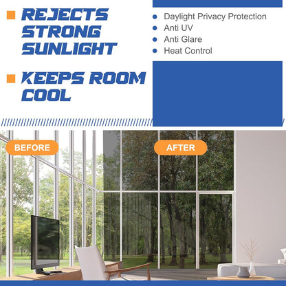 One Way Window Tint Privacy Reflective Anti UV Sun Blocking Thermal Insulated Film