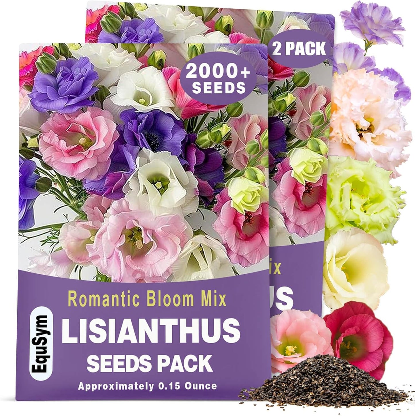 2000+ Mixed Color Perennial Eustoma Grandiflorum Seeds
