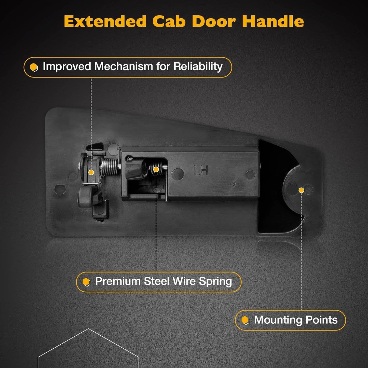 Extended Cab Door Handle for Chevy Silverado GMC Sierra