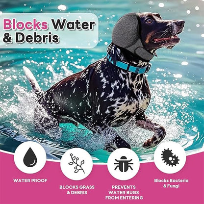 Dog Ear Muffs Noise Protection, Calming,Stress-Reducing, Comfortable  for Firework, Grooming, Thunderstorms, Swimming, Bathing,