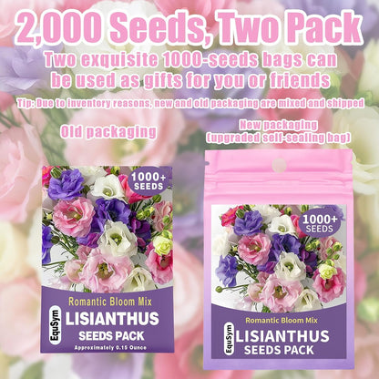 2000+ Mixed Color Perennial Eustoma Grandiflorum Seeds