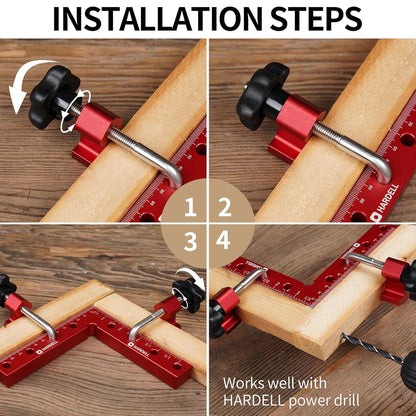 90 Degree Right Angle Clamp 5.5" Aluminum Alloy Clamping Positioning Squares