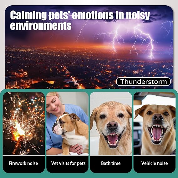 Dog Ear Muffs Noise Protection, Calming,Stress-Reducing, Comfortable  for Firework, Grooming, Thunderstorms, Swimming, Bathing,