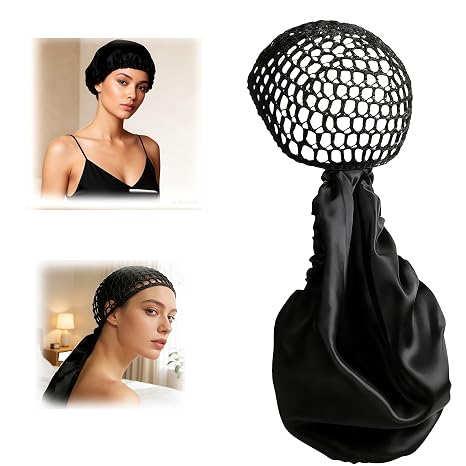 2-in-1 Wrap Cap Bonnet for Silk Press for Women