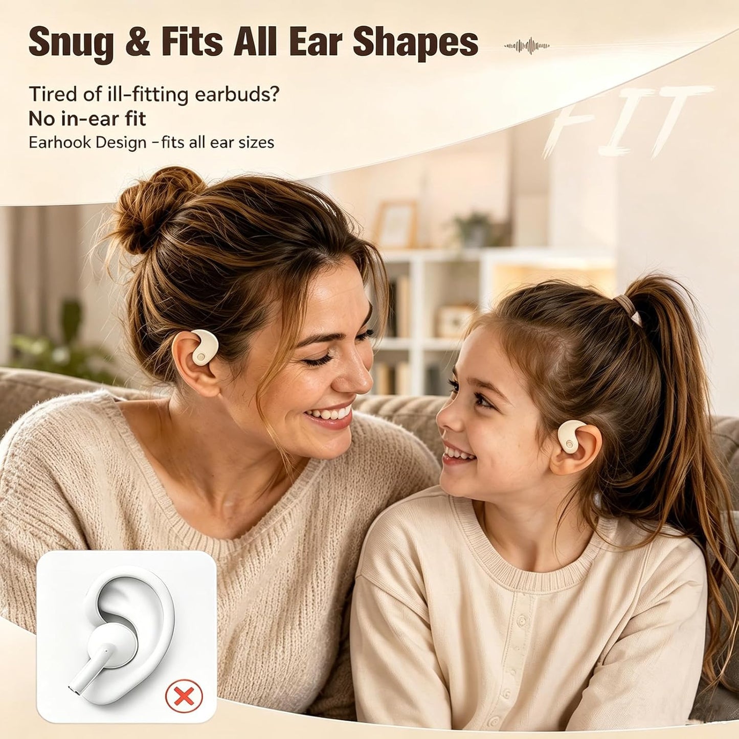 Wireless Bluetooth Open Ear Air Conduction Headphones