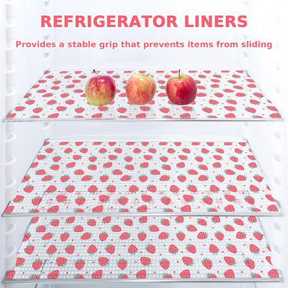 4pcs Printed Cuttable Fridge Pad