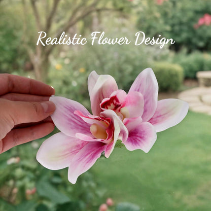 3 Pack Hawaiian Tropical Flower Hair Clips for Women