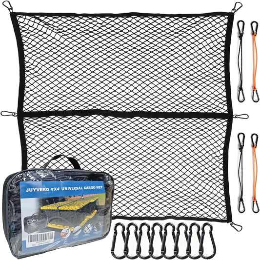 Cargo Net Car with Hooks Adjustable Highly Elastic Storage Organizer Net