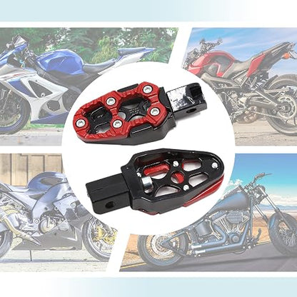 1 Pair Universal Metal Motorcycle Rear Footpeg Assemblies