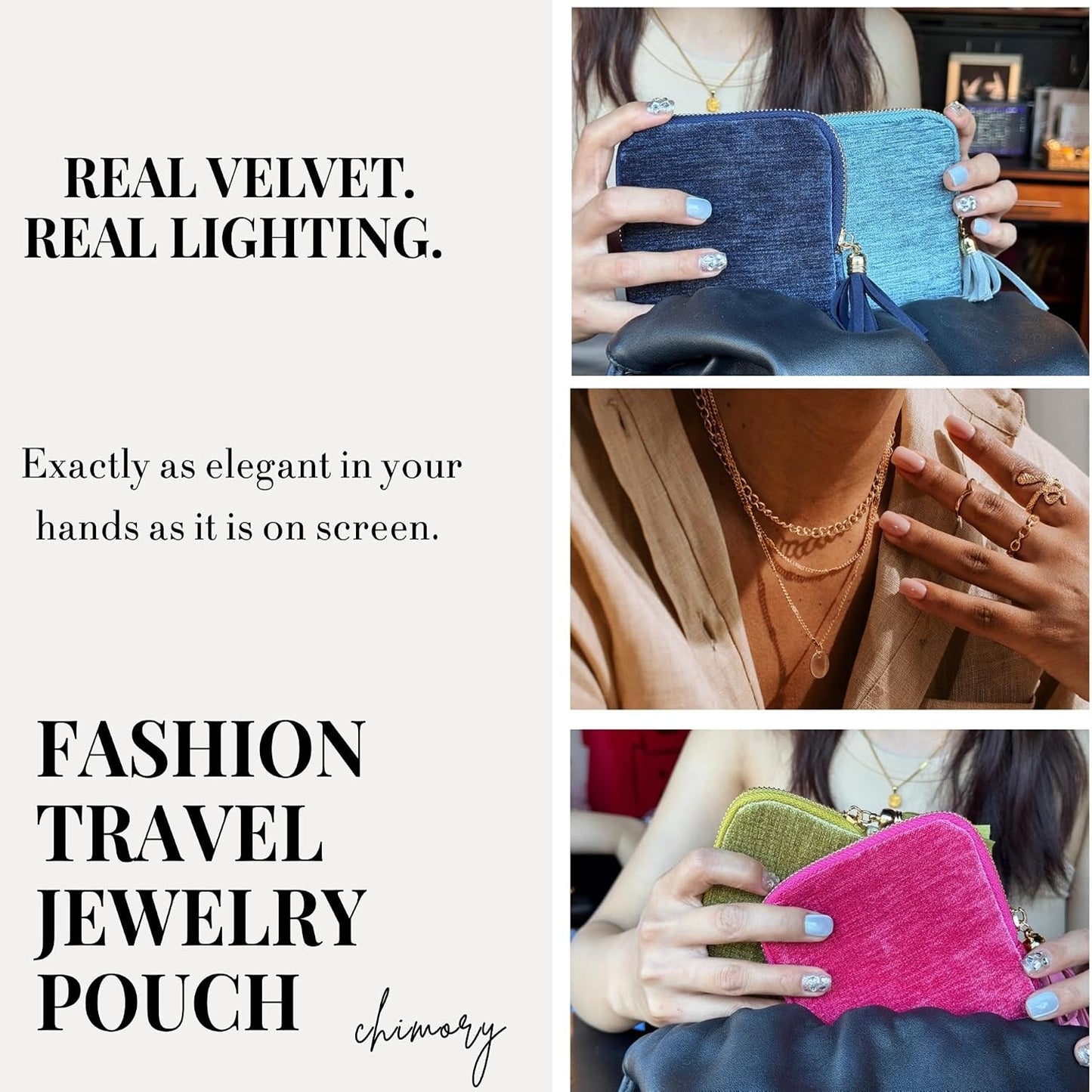 Jewelry Pouch for Journey Rings Crystal Bracelet & Bangle Organizer