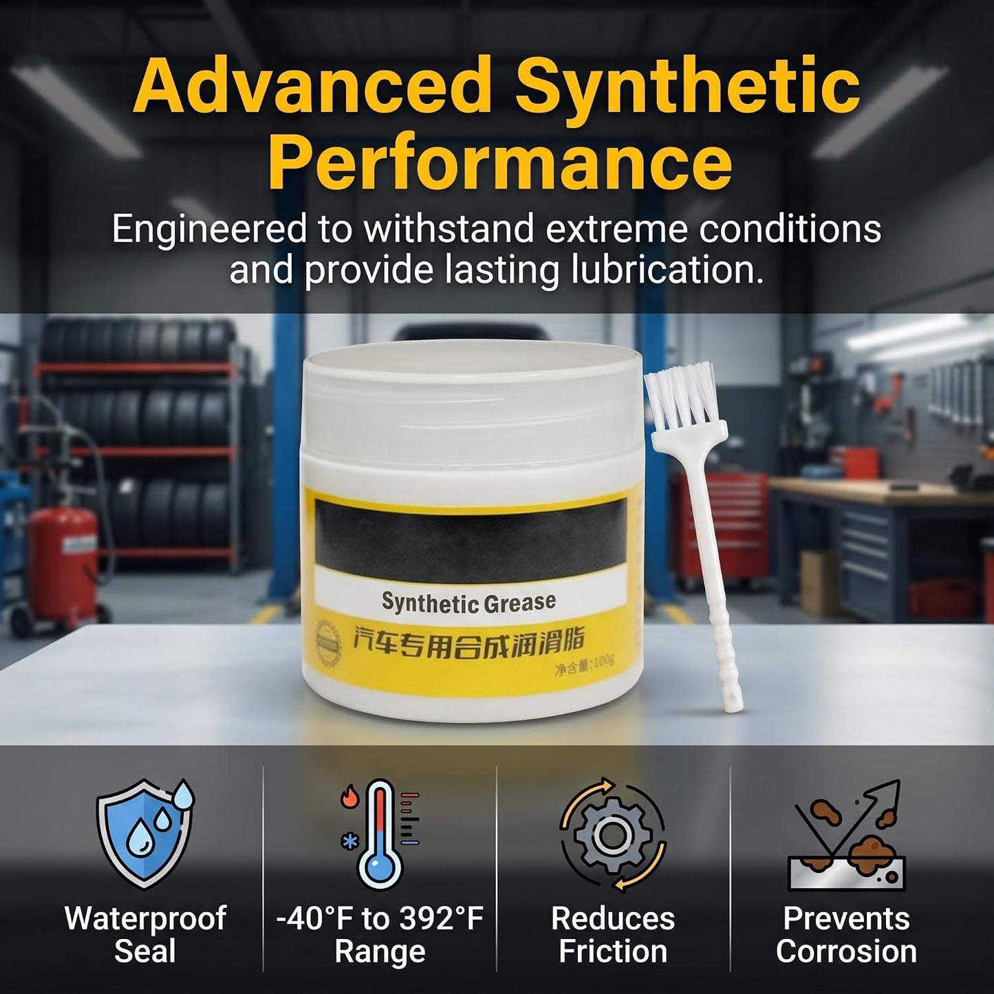 Specialized Synthetic Automotive Maintenance Grease for Car Door Hinges
