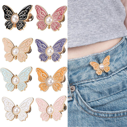 8 Pack Detachable Butterfly Clips Pant Waist Tightener