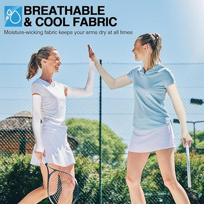 Cooling Arm Sleeves for Men & Women – Breathable, UV Sun Protection