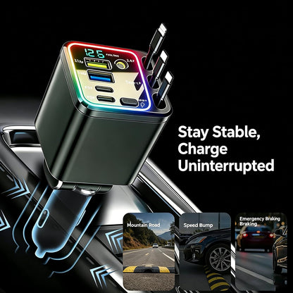 102W Star Lights Fast Charging Car Charger | Car Charger USB C