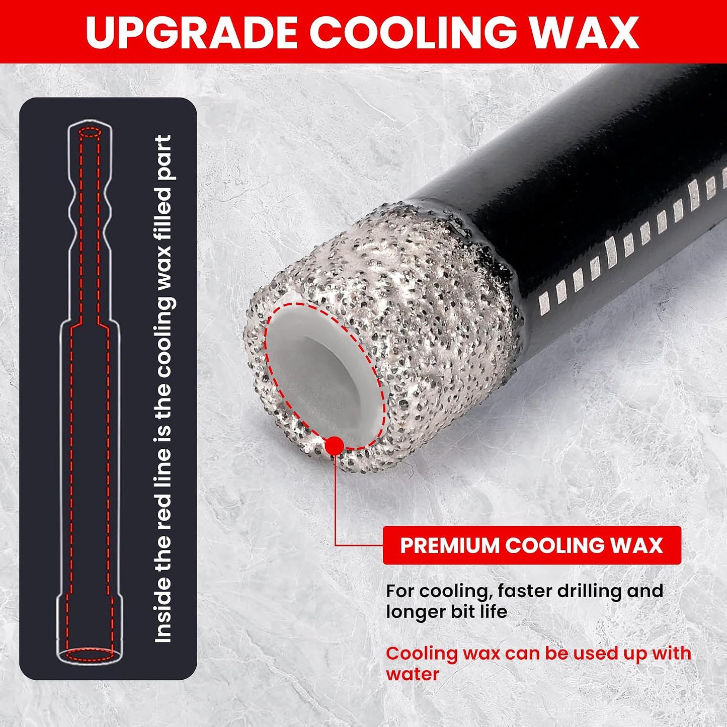 6-Pack Diamond Drill Bits Hole Saw Set