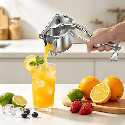 Aluminum Alloy Fresh Fruit Juice Extractor, Juice Squeezer Handheld,Ergonomic Grip