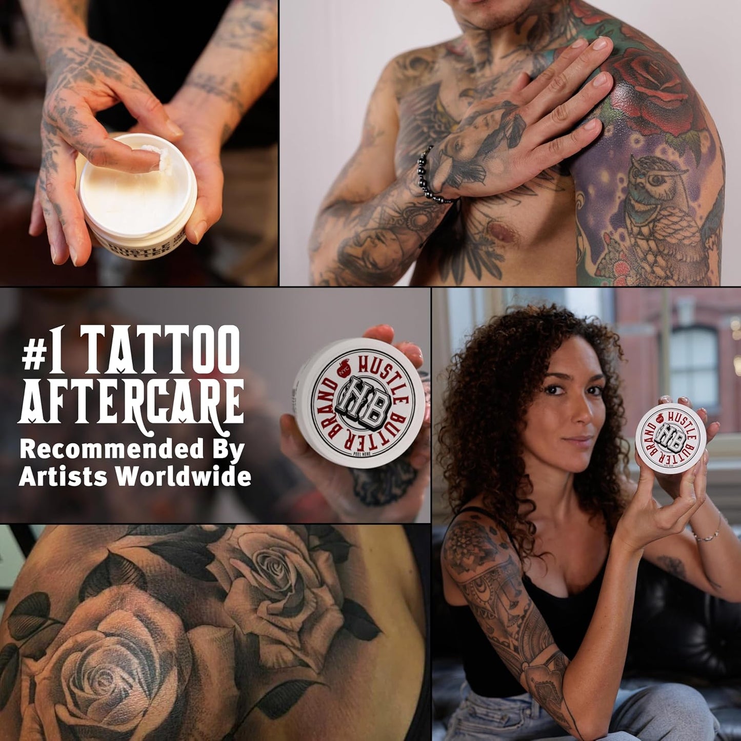 Tattoo Heals Protects Aftercare No-Petroleum Tattoo Balm