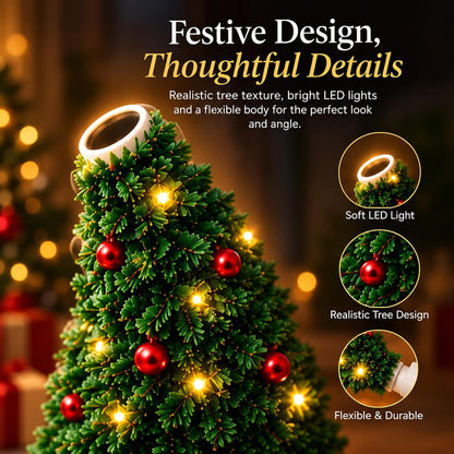 Plug and Play Hd USB Christmas Tree Projector with 6 Festive Scenes