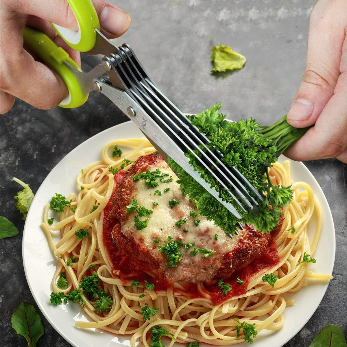 5 Blade Stainless Steel Kitchen Scissors with Cleaning Comb