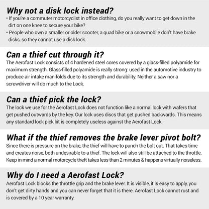 Motorcycle Locks Anti Theft Handlebar Lock Heavy Duty,  for Your Motorbike, ATV, Dirt Bike and Scooter