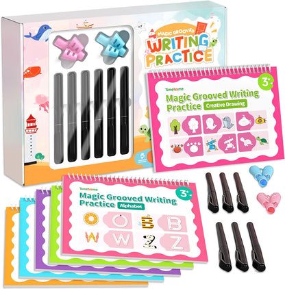 Large Magic Grooved Writing Practice for Kids 3-5