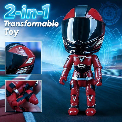 Mini Alloy Motorcycle Helmet Heroes Transforming Ornament