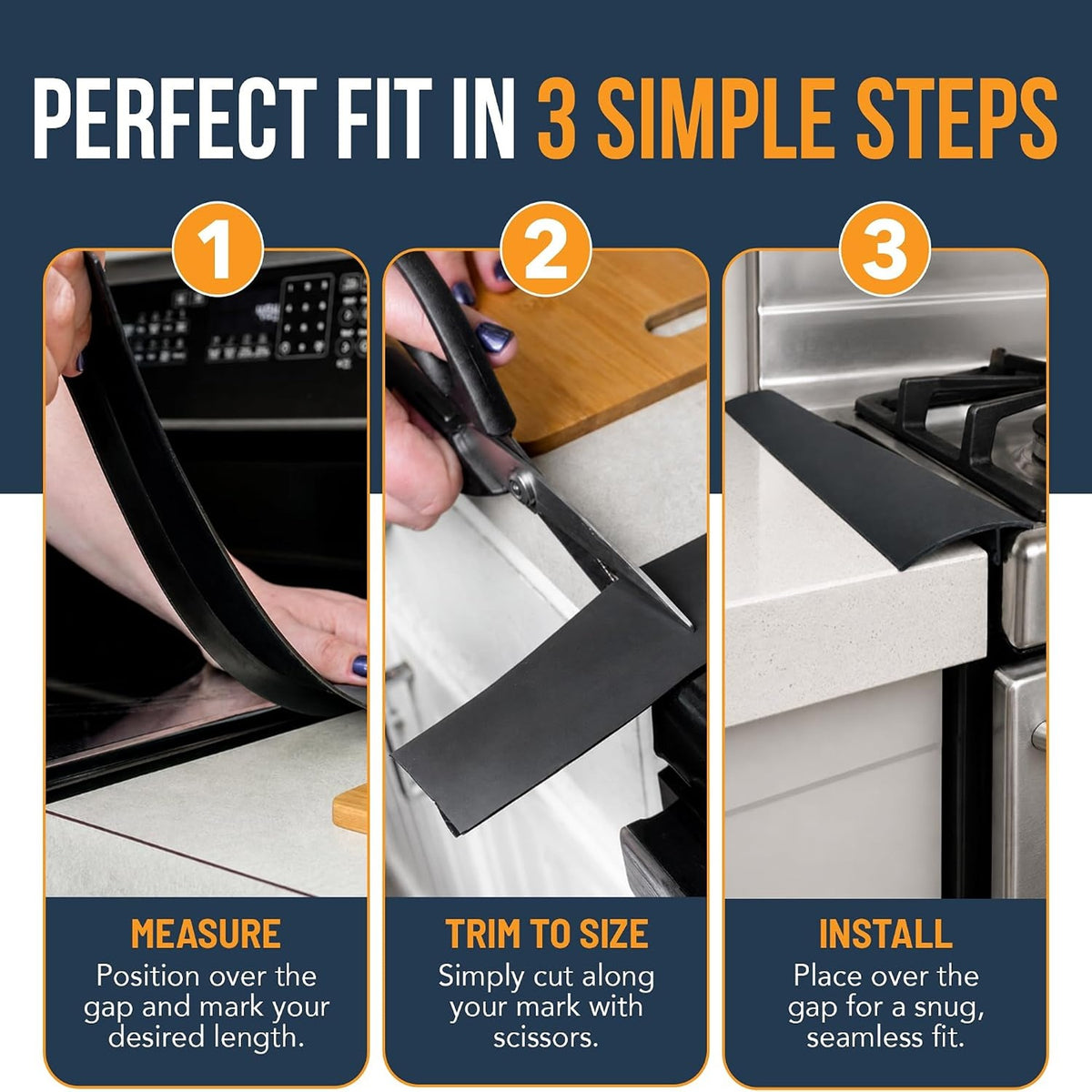 Silicone Stove Gap Covers (2 Pack)