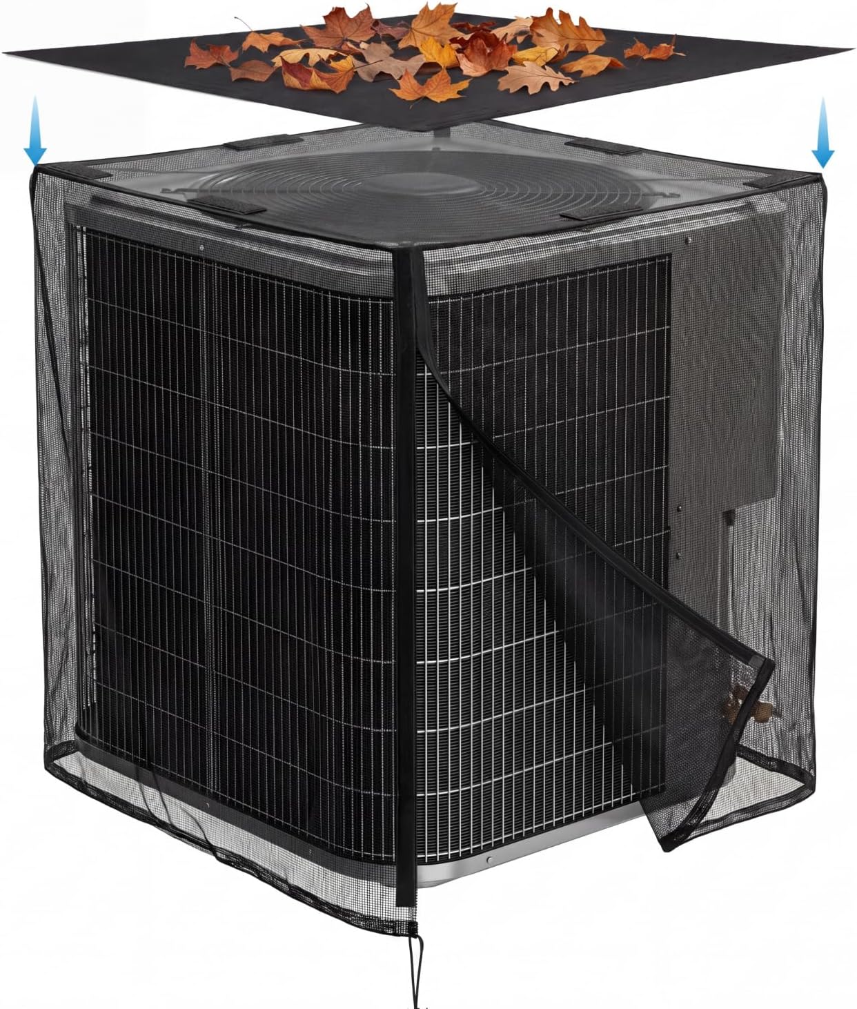 Breathable Mesh AC Cover with Waterproof Top for Outside Units