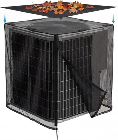 Breathable Mesh AC Cover with Waterproof Top for Outside Units