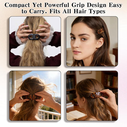 4Pcs Smart Magnetic Hair Clips - Strong Hold No-Slip