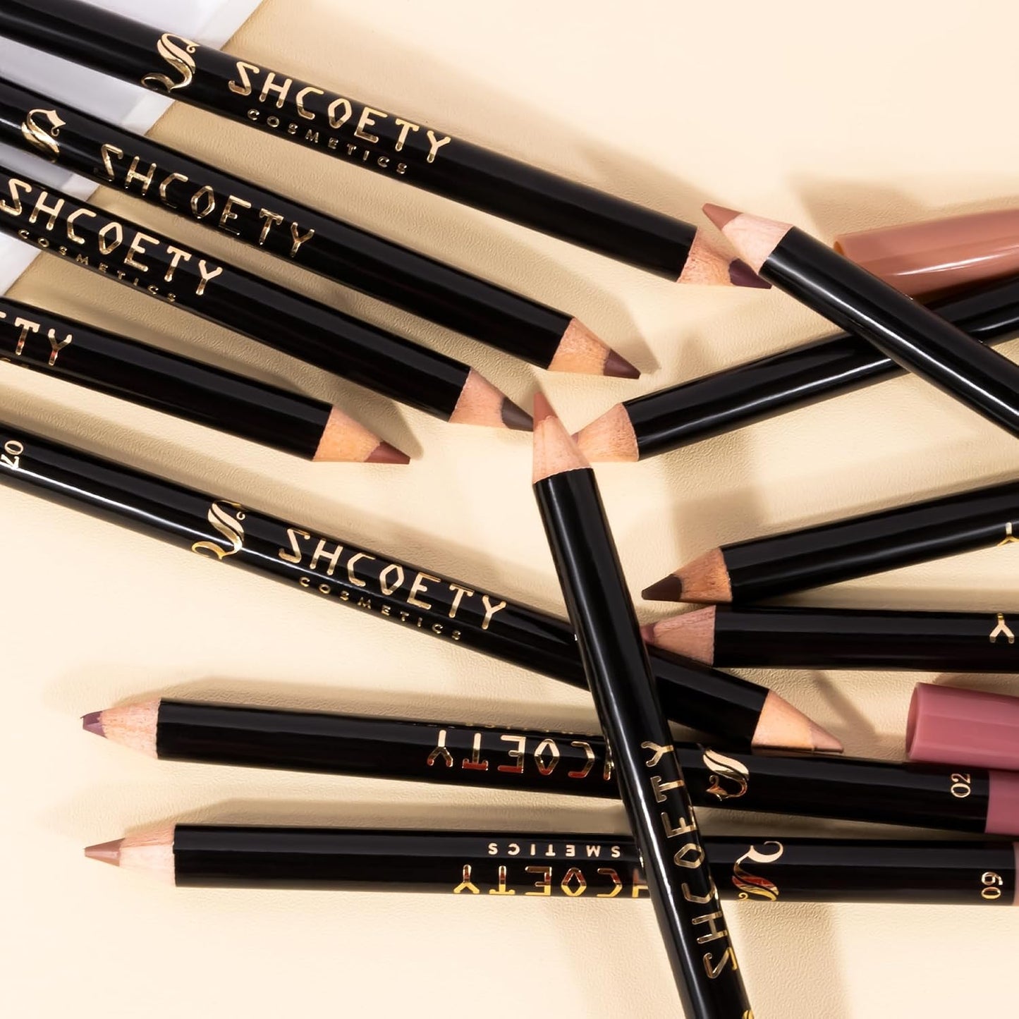 12pcs Nude Natural Smooth Lip Line Pencil Set
